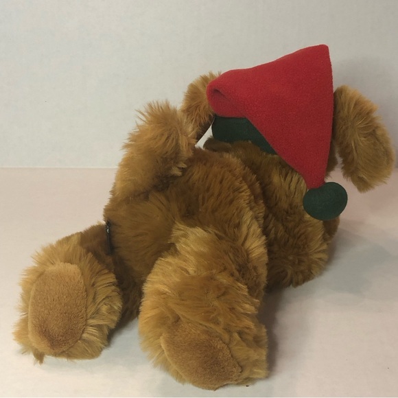 Unipak Eddie Bauer Golden Lab Christmas Dog Plush in Stocking Cap 12 inches - Picture 3 of 5